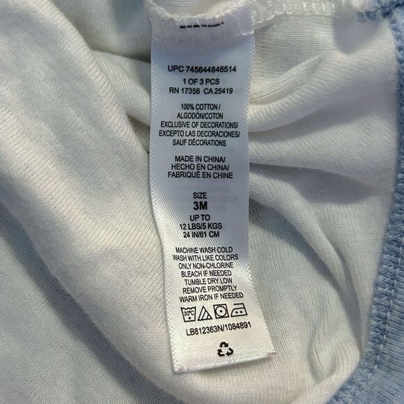 Little Me 100% Cotton Dinosaur Shortsleeve Onesies Bundle Set, 3 Months - Picture 6 of 6